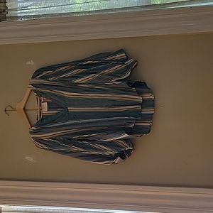 Maeve blue flowy blouse